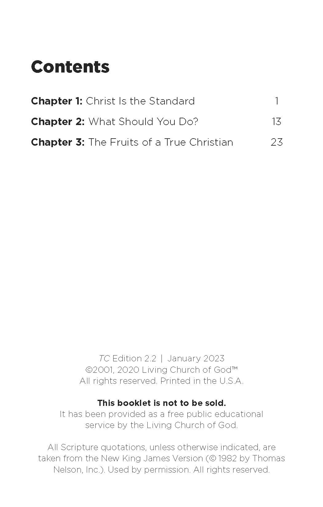 What Is a True Christian?