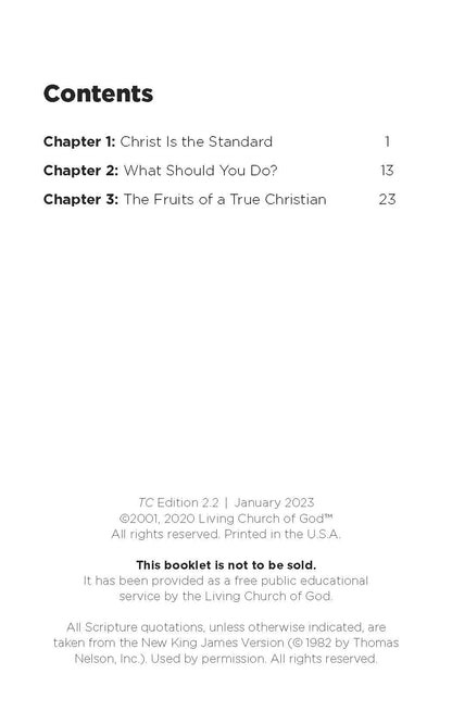What Is a True Christian?
